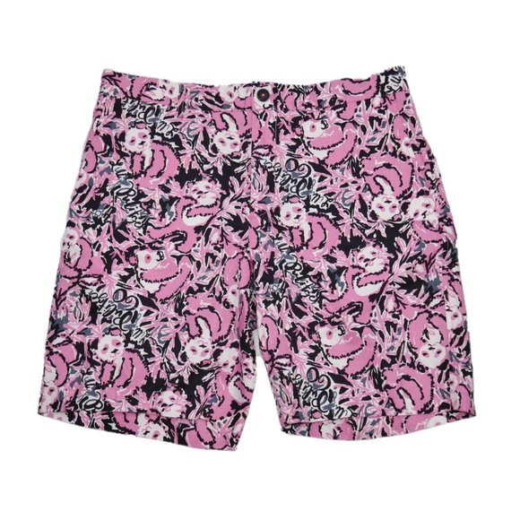 Lilly Pulitzer Other - Lilly Pulitzer Men's Beaumont Chino Golf Shorts Floral Panda Printed